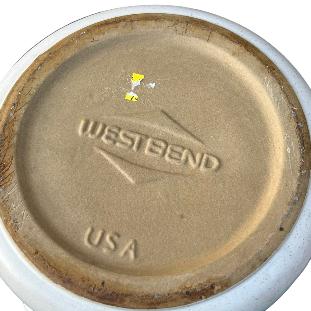 Vintage West Bend Dutch Oven Crockpot Pottery stoneware - Picture 5 of 6